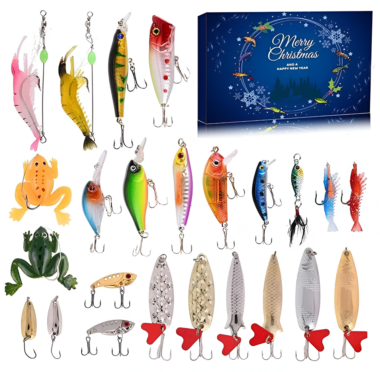 Fishing Tackle Advent Calendar 24 Day Christmas